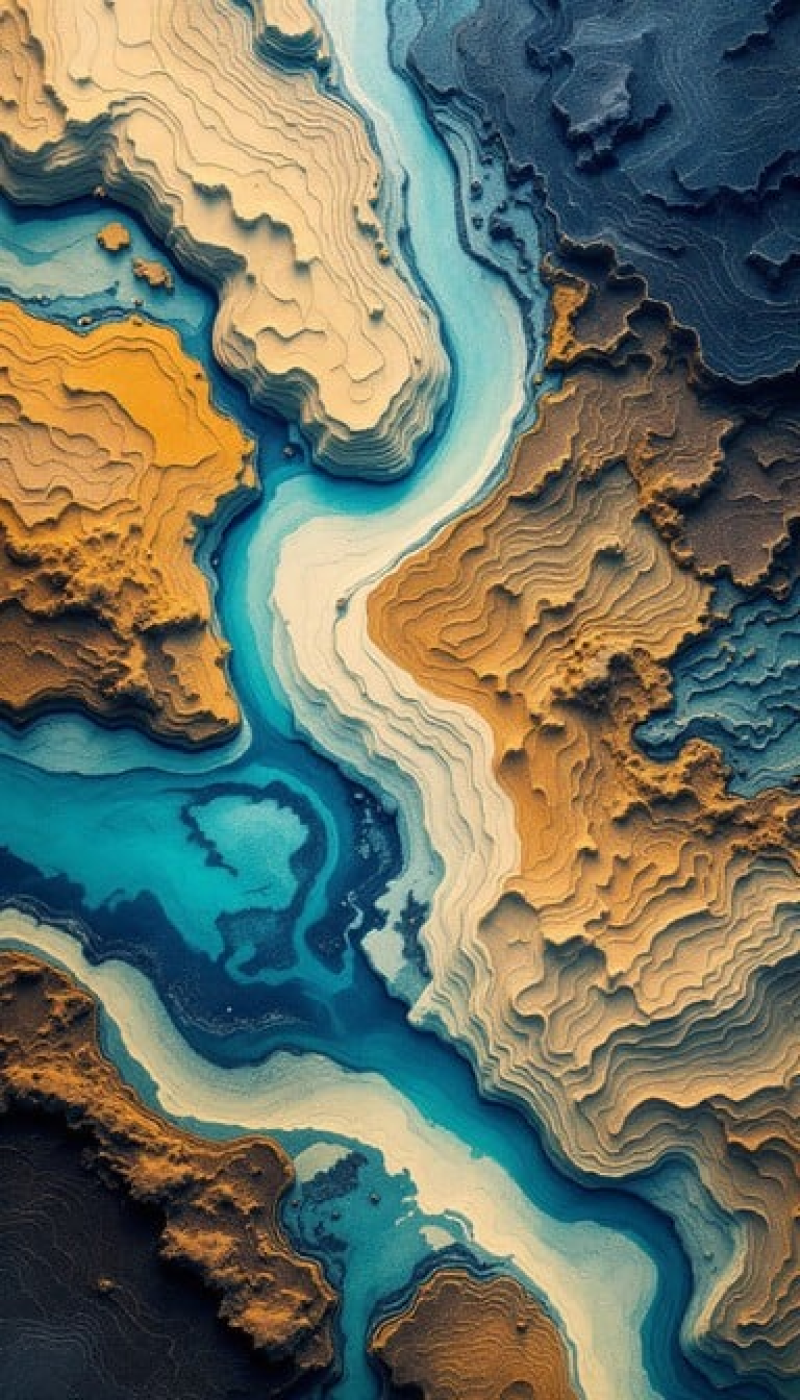 Flowing Terrain Abstract