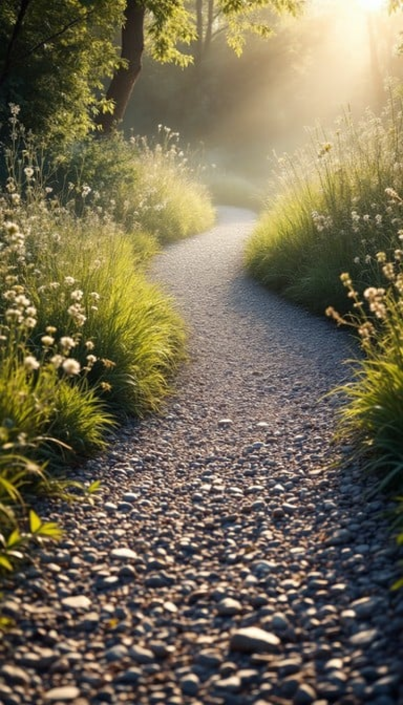 Sunlit Garden Path