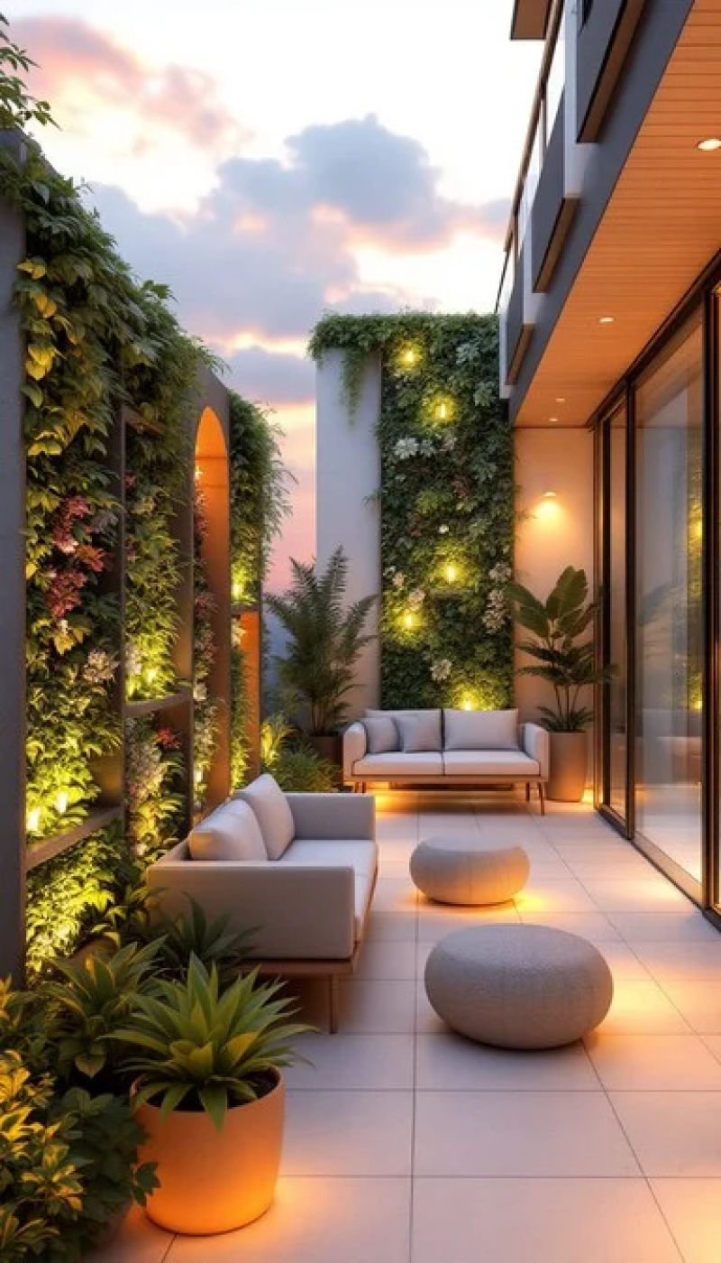 Luxurious Garden Terrace