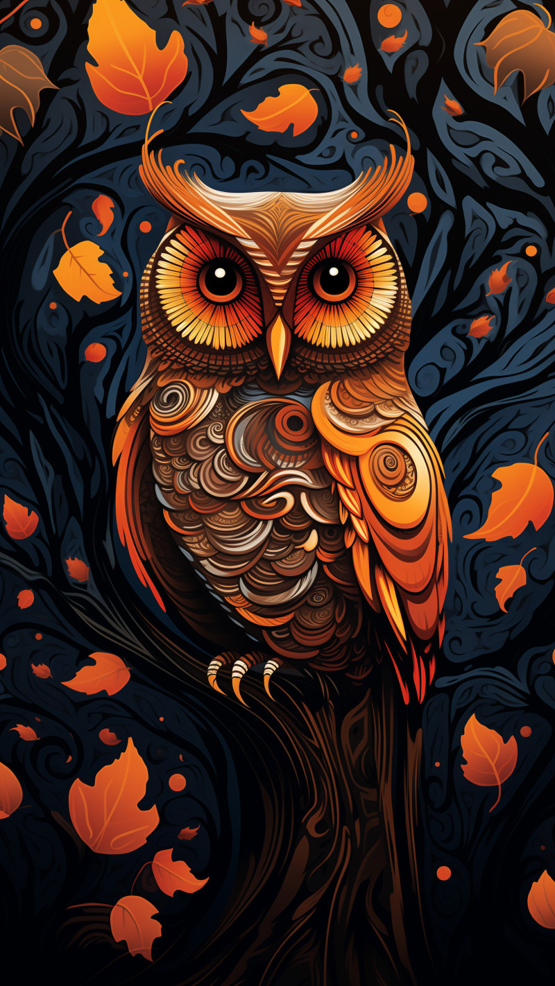 Colorful Owl Art