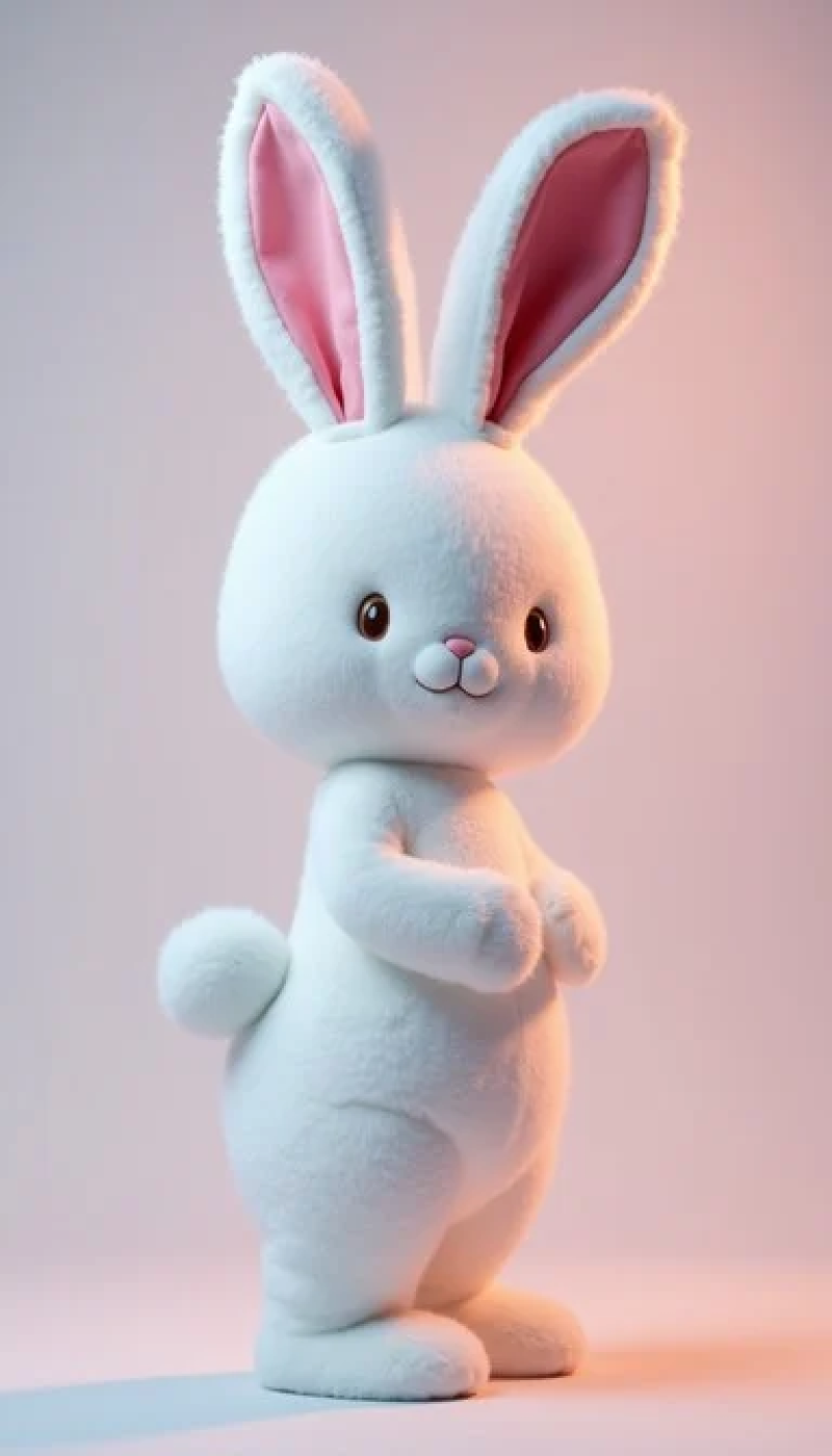 Adorable White Bunny