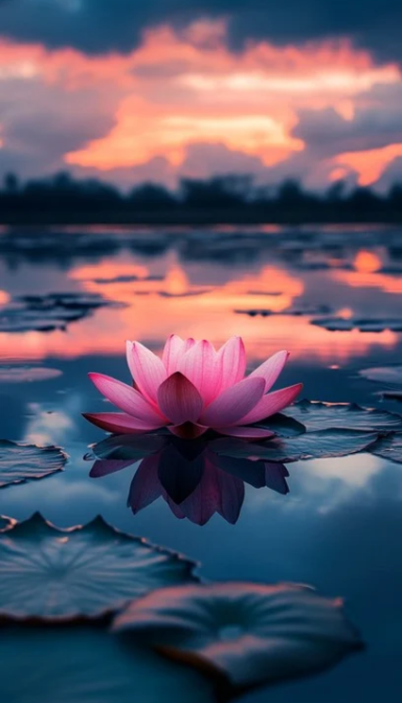 Serene water lily