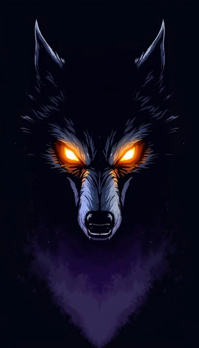 Glowing Wolf Eyes
