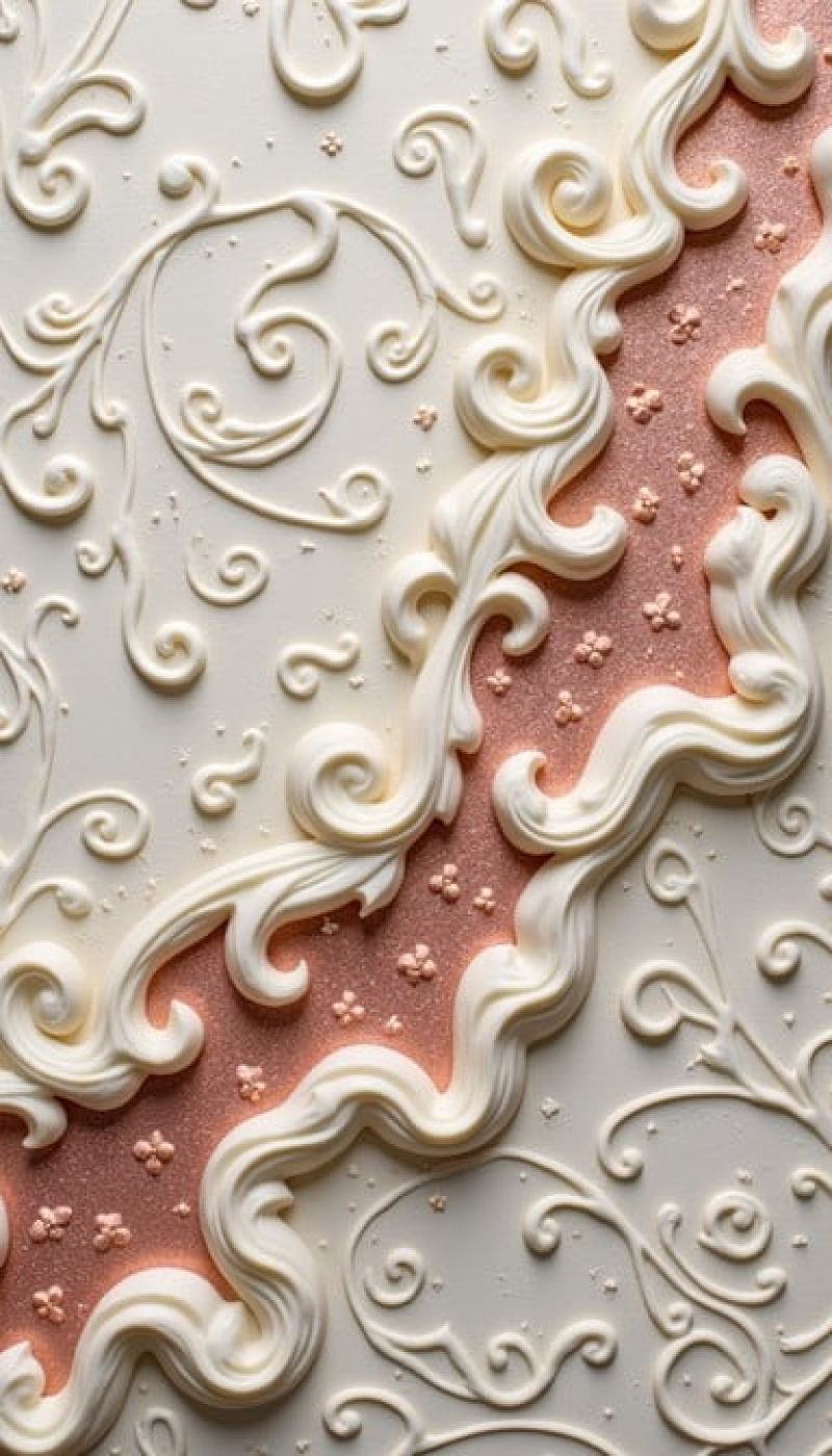 Elegant Dessert Texture