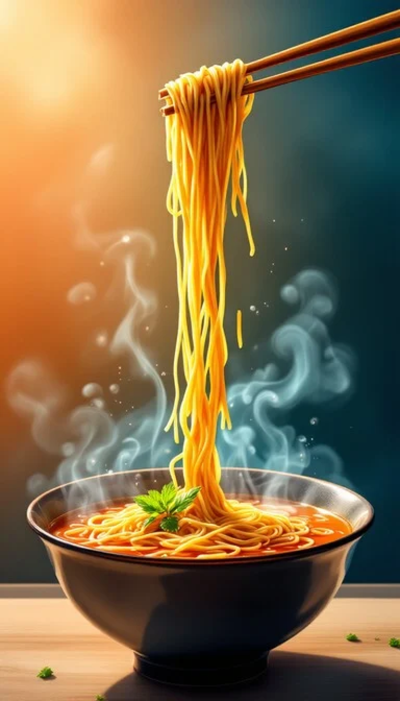 Steaming Ramen Art