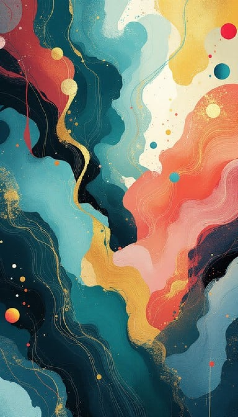 Flowing Abstract Waves