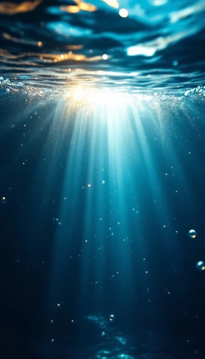 Sunbeams Pierce Ocean