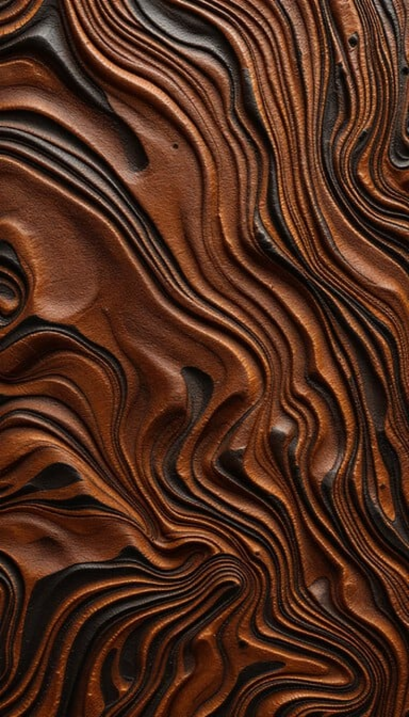 Undulating Leather Artistry