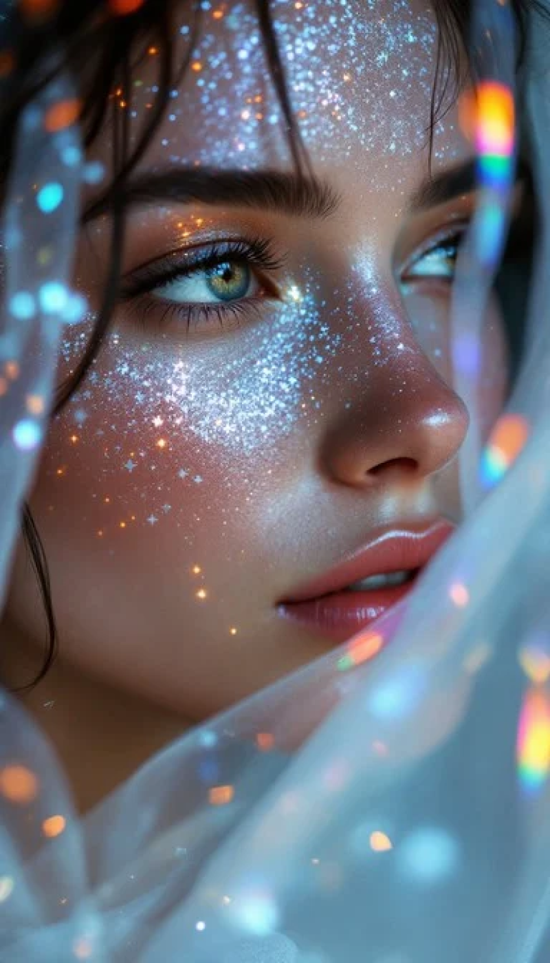 Glittering ethereal beauty