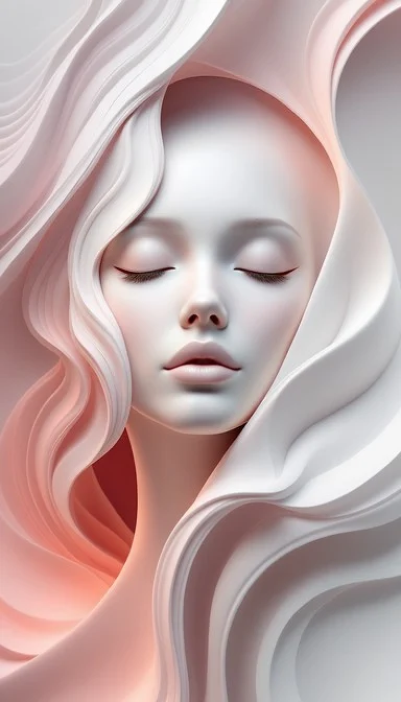 Serene Sculptural Portrait
