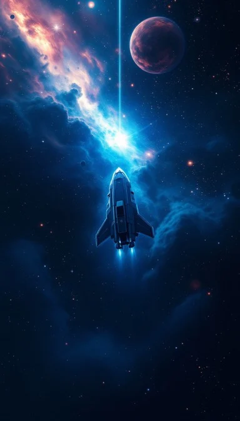 Spacecraft Ascending Cosmos