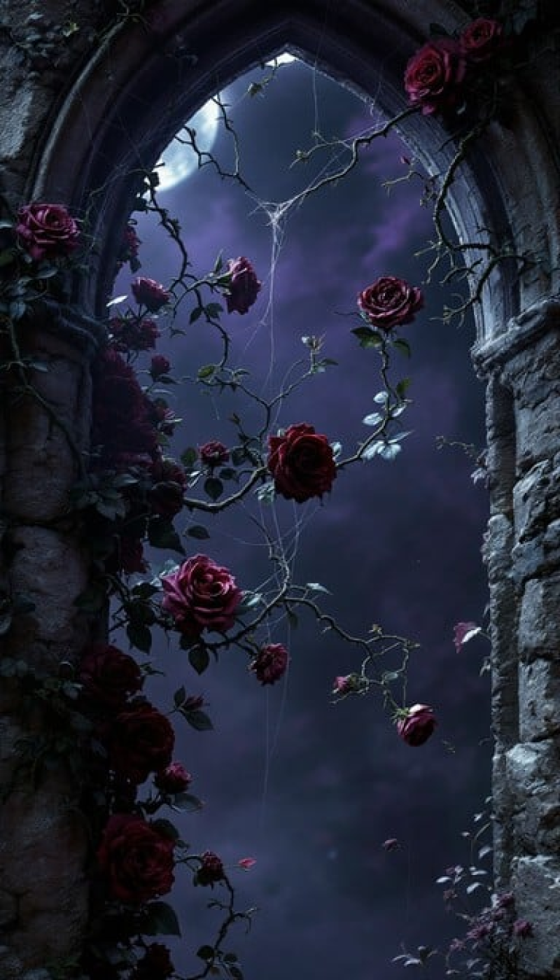 Moonlit Gothic Roses