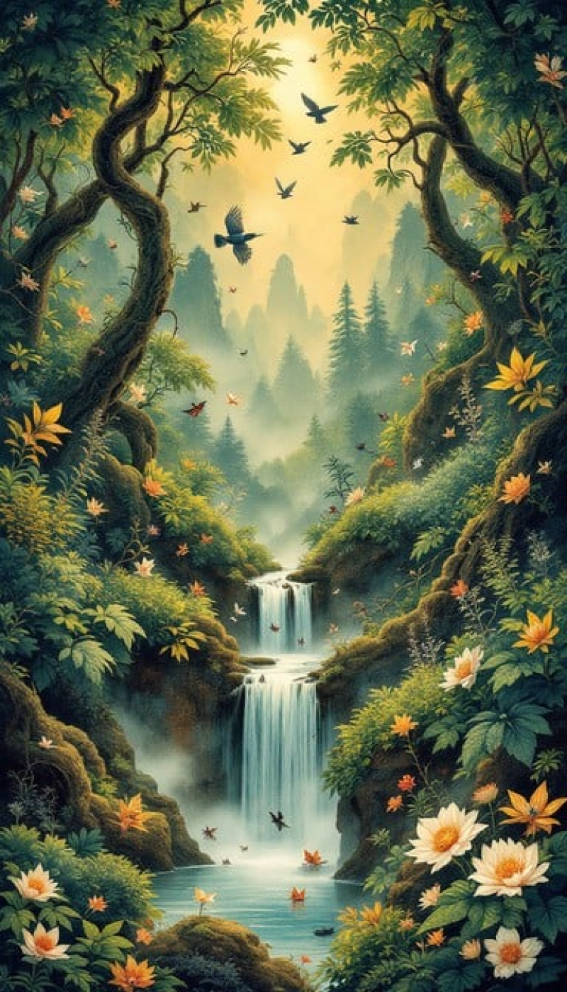 Mystical Forest Paradise