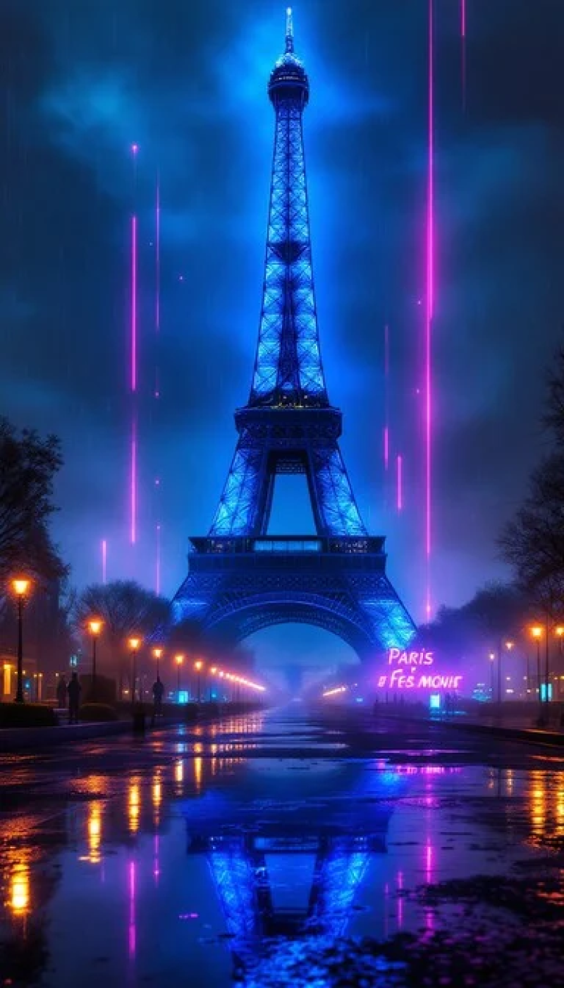 Neon Paris Night