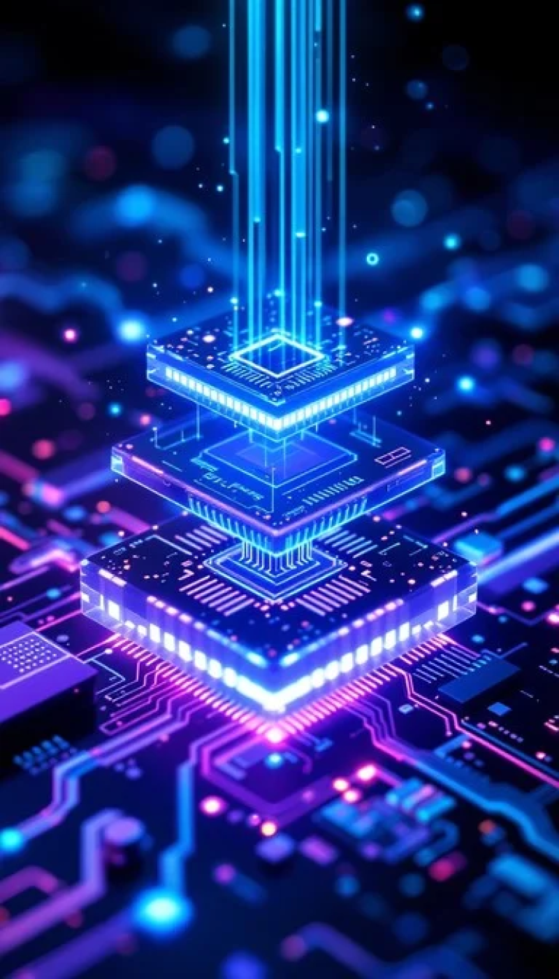 Futuristic Circuit Board