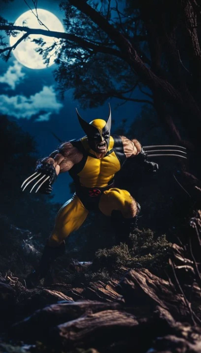 Wolverine at Night