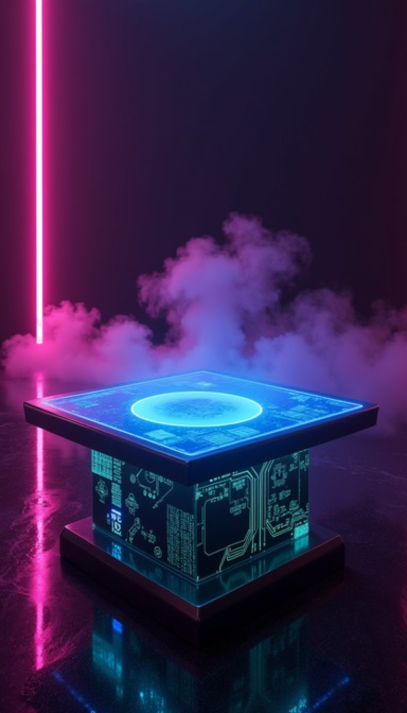 Neon Tech Altar