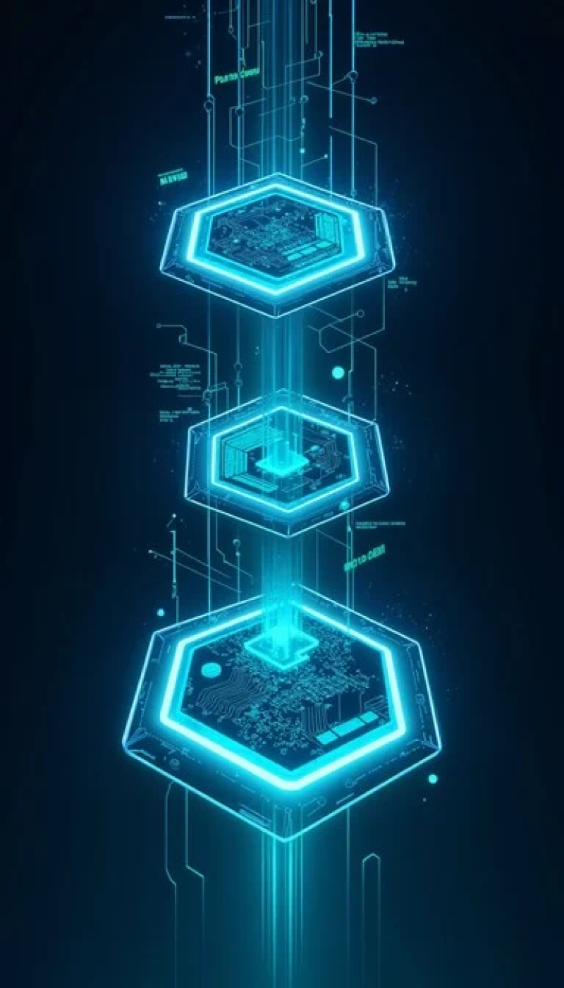 Luminous Tech Hexagons