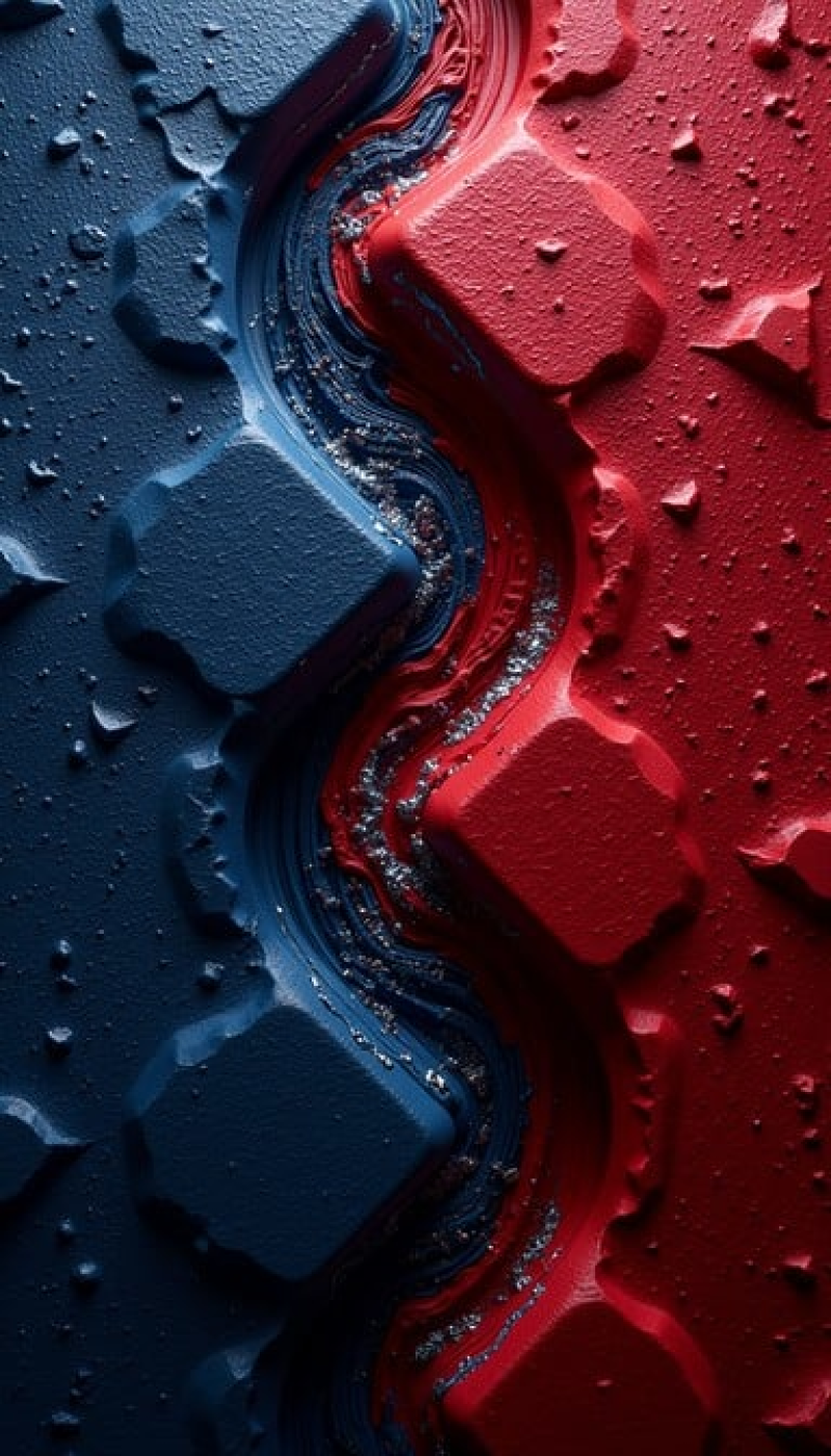 Red Blue Contrast