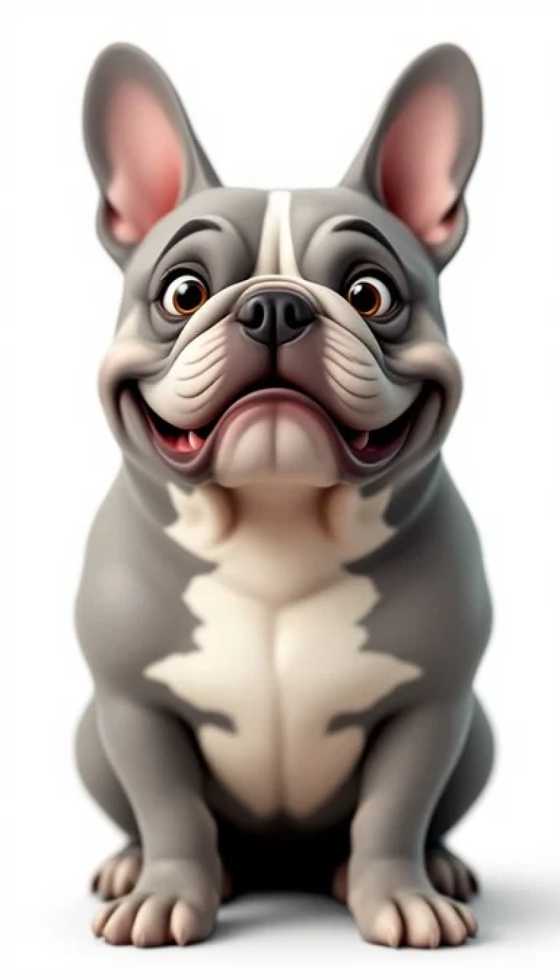 Friendly 3D Bulldog