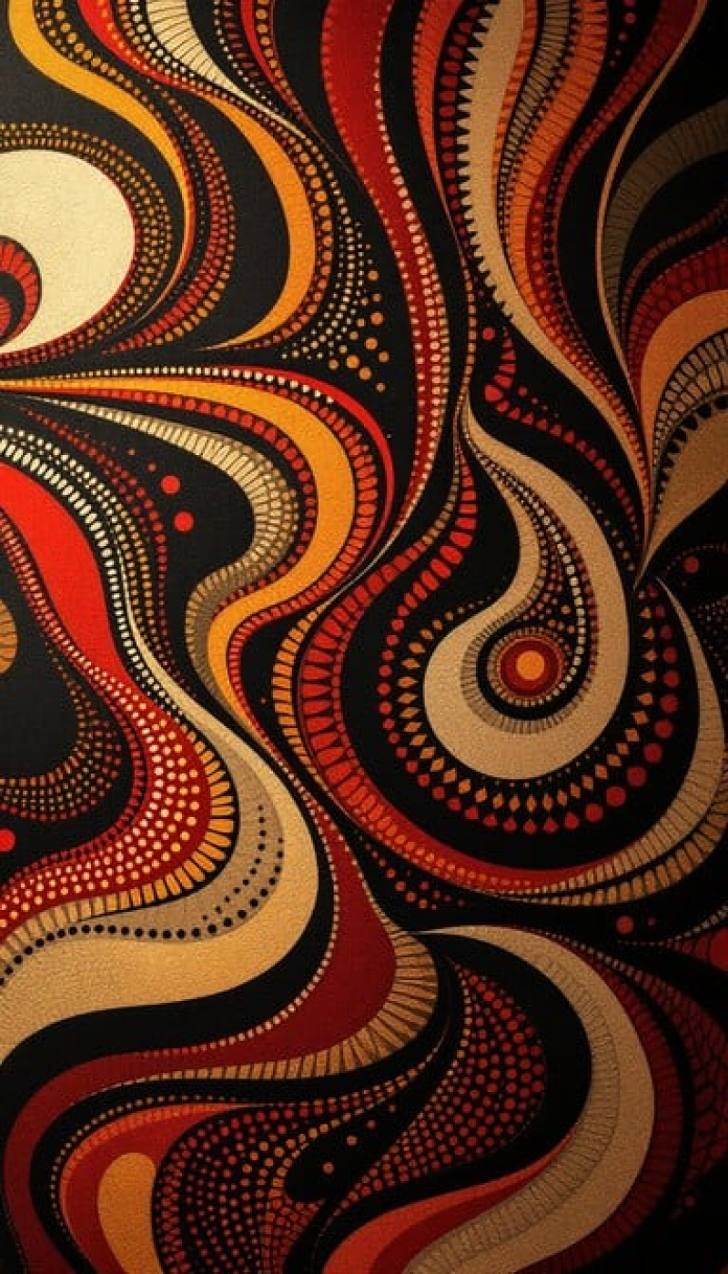 Swirling Tribal Pattern