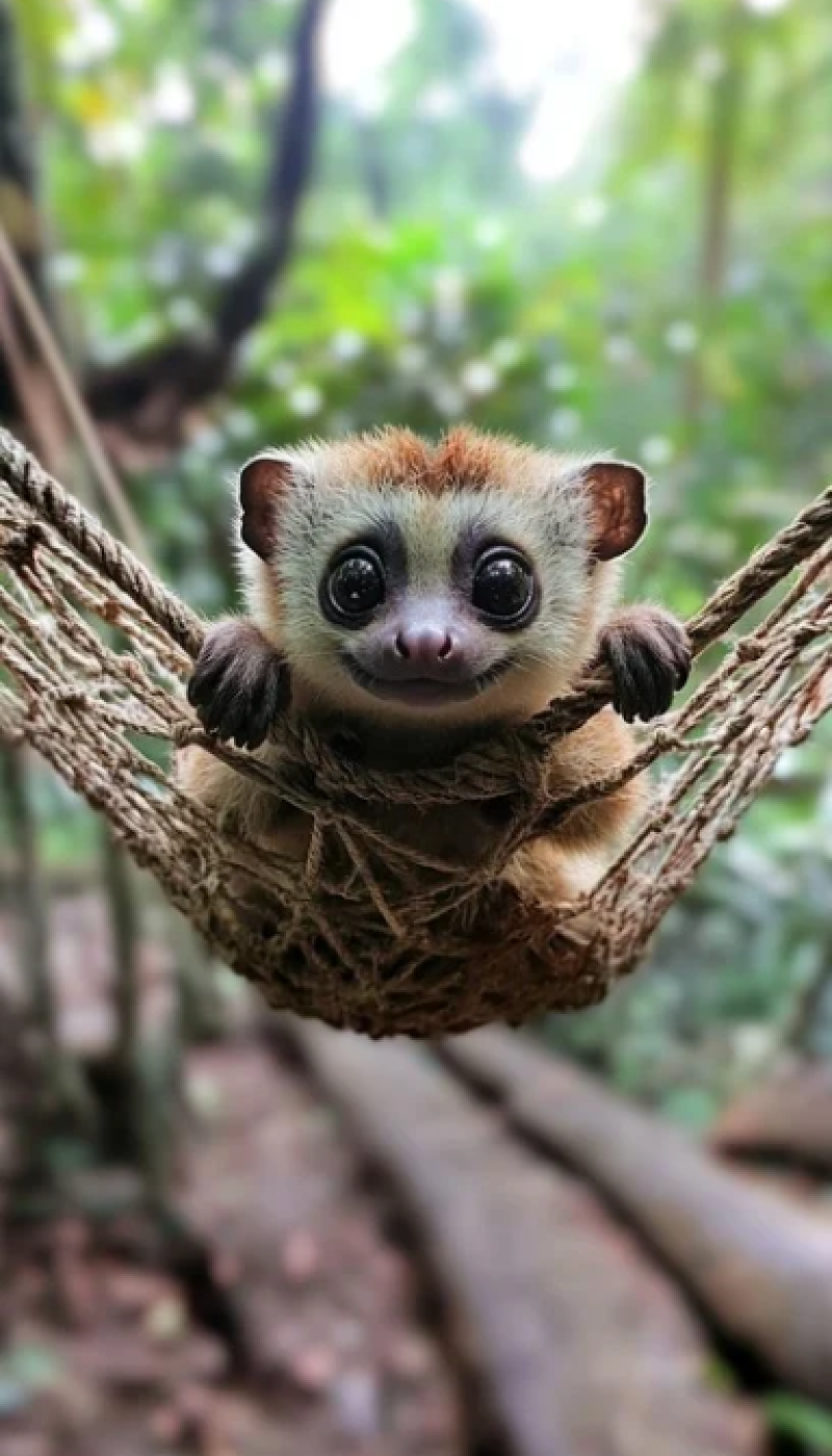 Lemur in Hammock