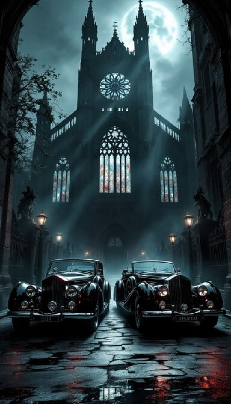 Moonlit Gothic Cathedral