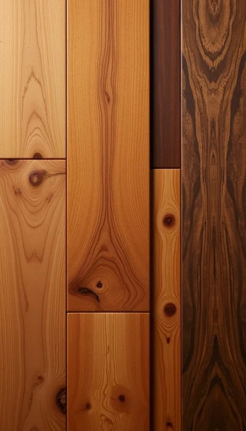 Elegant wood composition