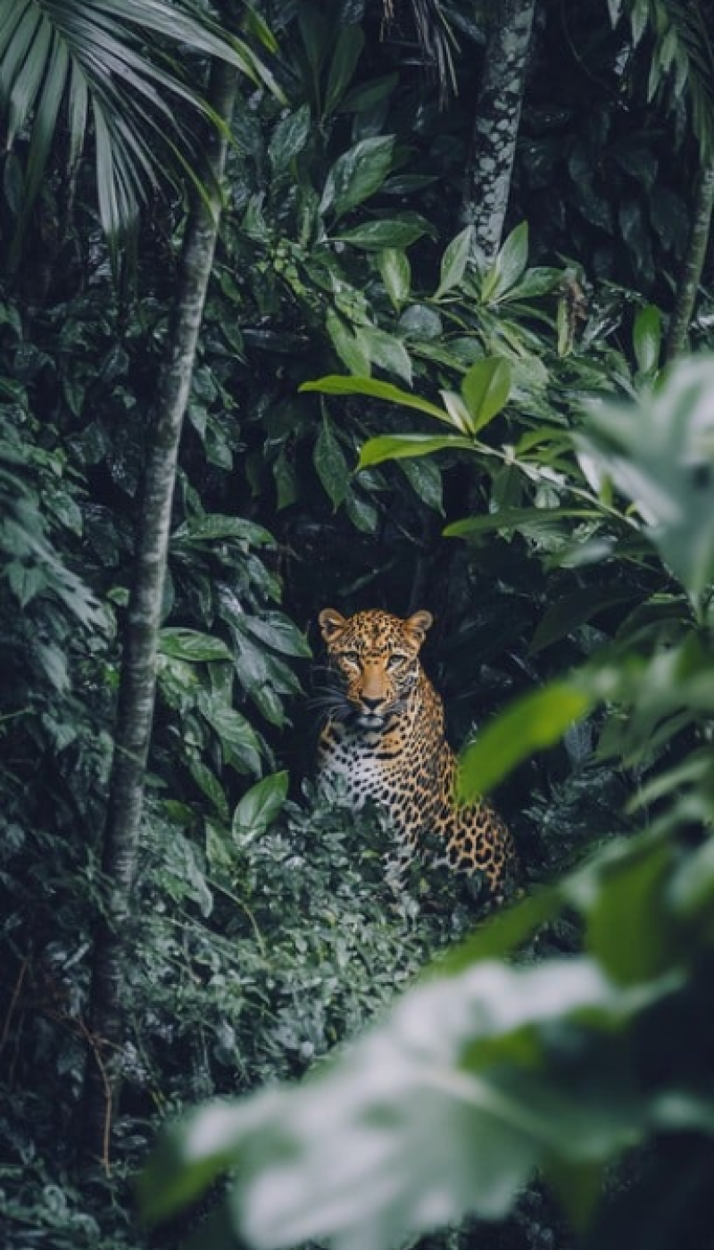 Leopard in foliage