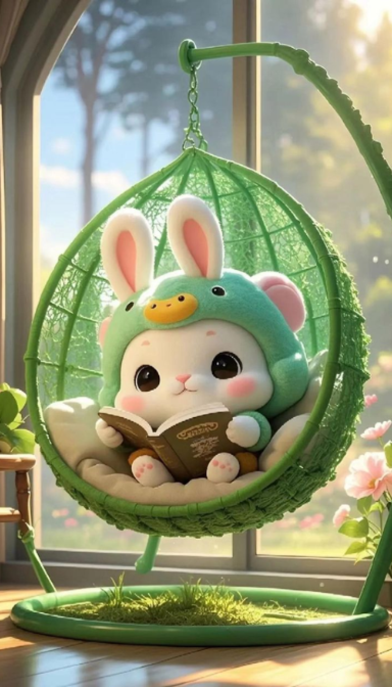 Whimsical Bunny Reader