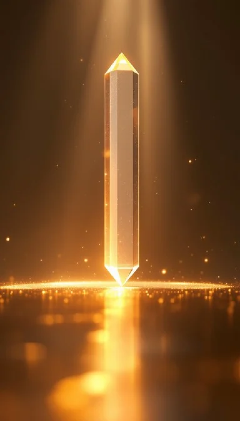 Illuminated Crystal Prism