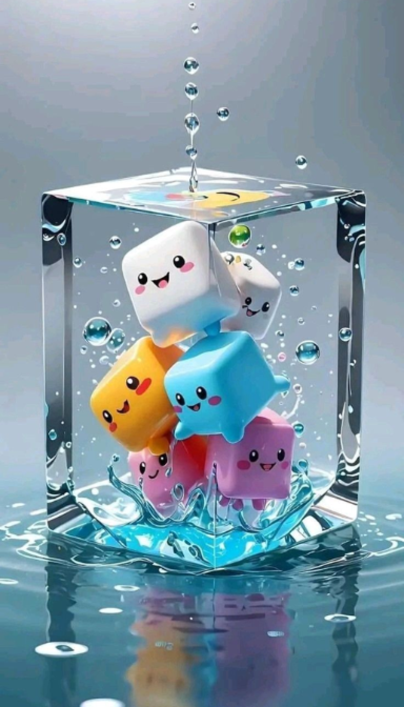 The Happy Ice Cube Splash