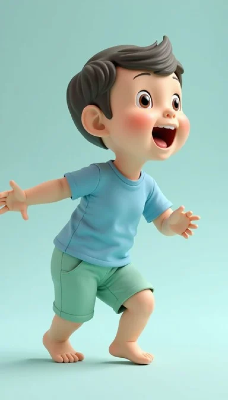 Curious Toddler Walking