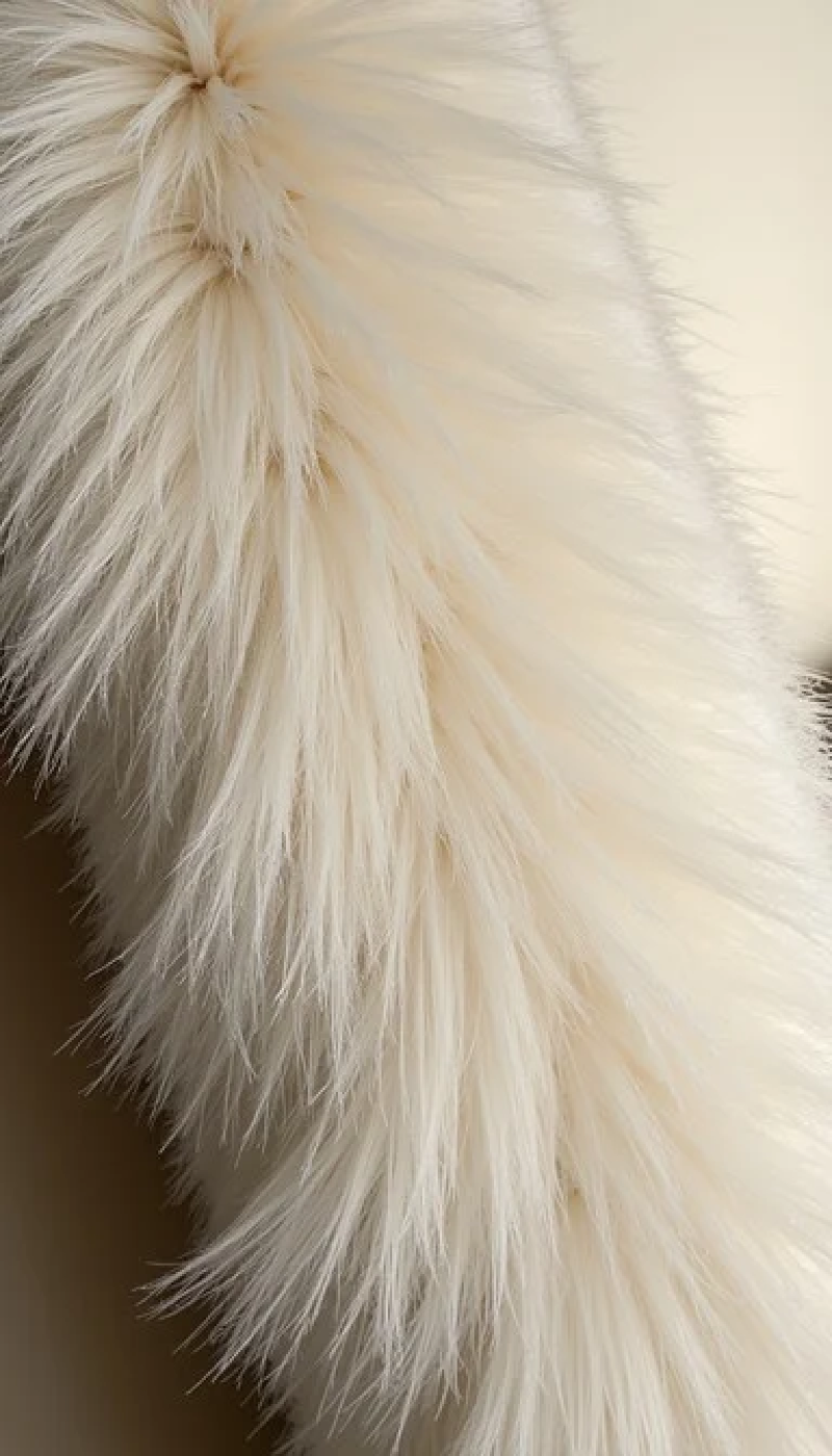 Luxurious Cream Fur