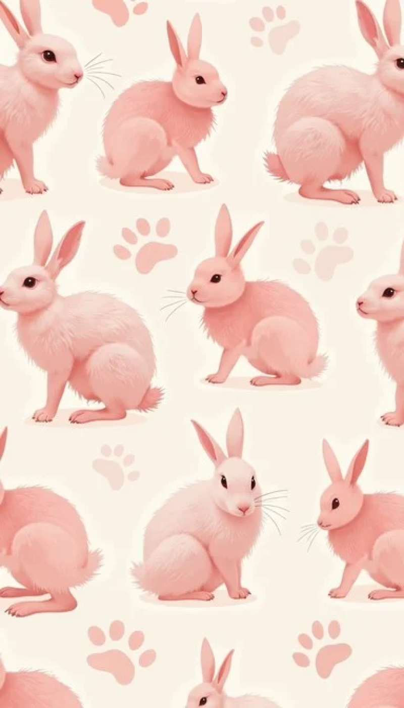 Pink Bunny Pattern