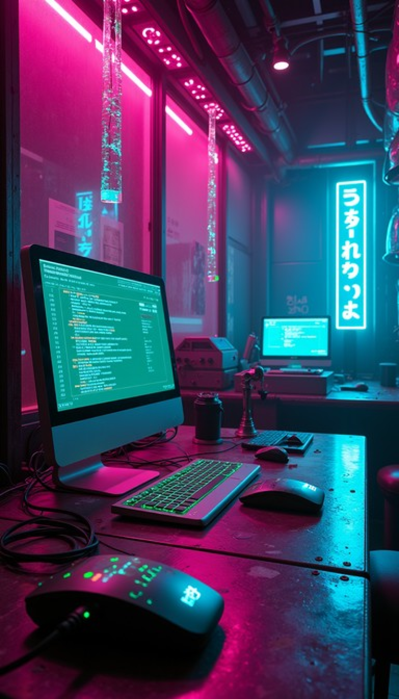 Neon Hacker Sanctuary