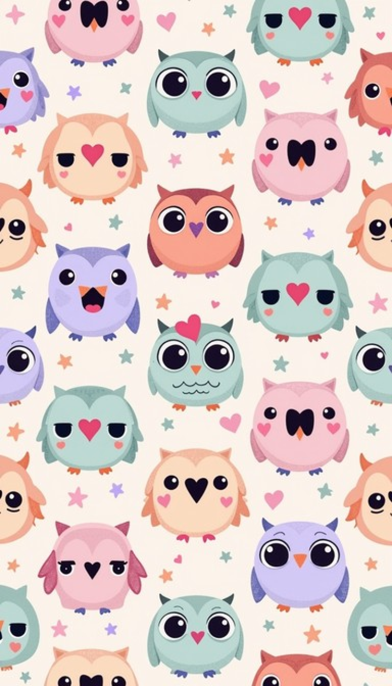 Dreamy Owl Pattern